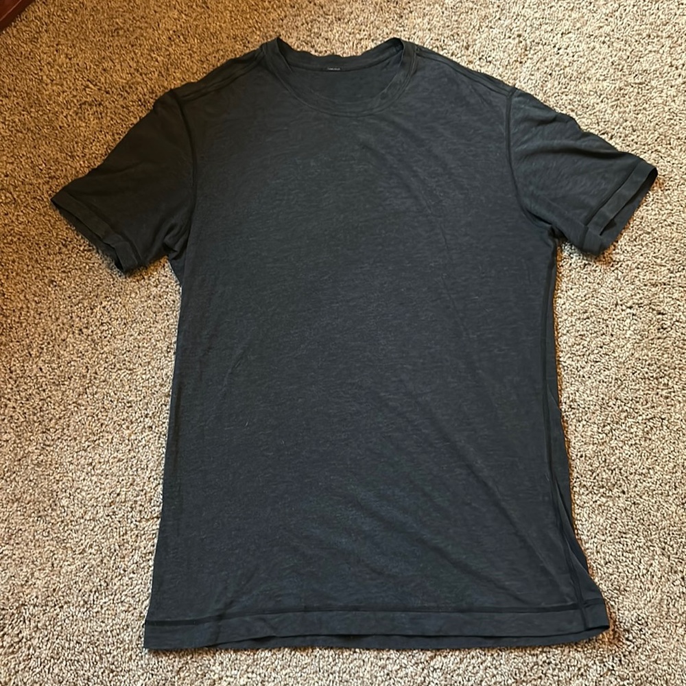 5 year basic tee Heathered black